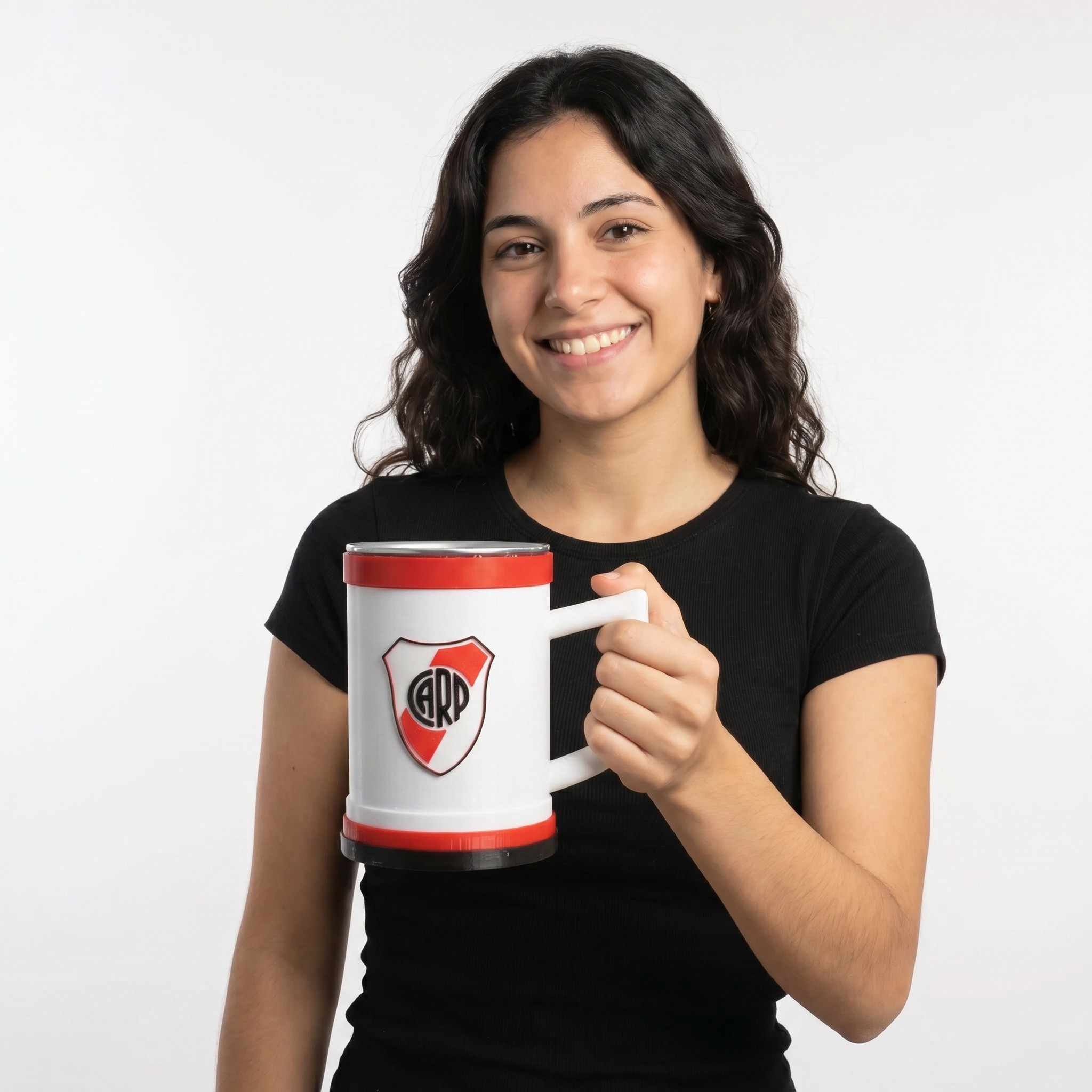 Vaso fernetero River Plate 500 ML